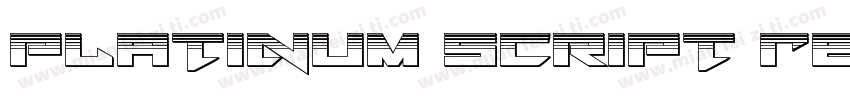 Platinum script Regular字体转换